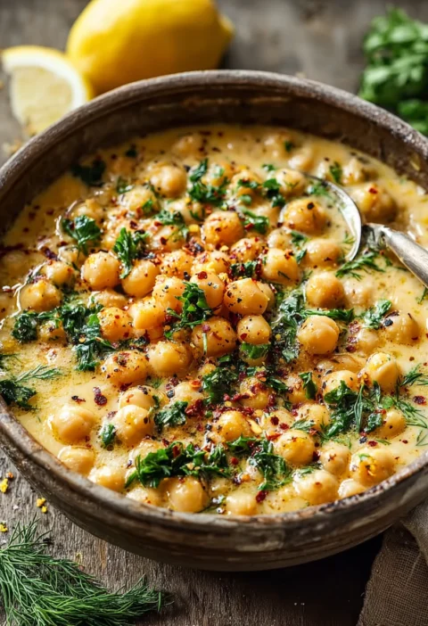 Lemon Chickpea Stew Comforting Plantpowered Delight