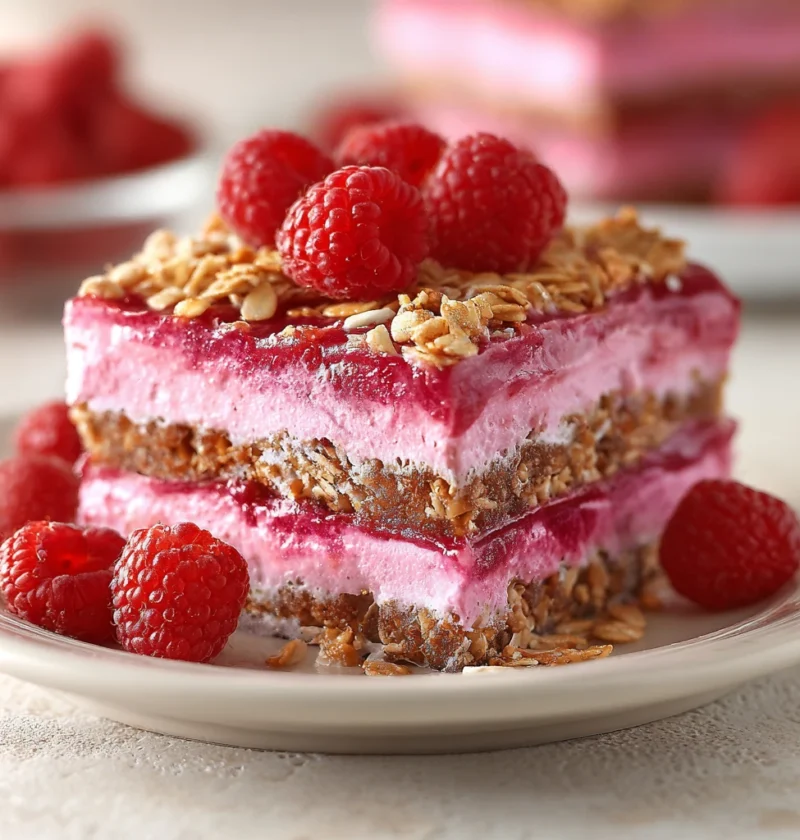 Raspberry Pretzel Dessert Bars