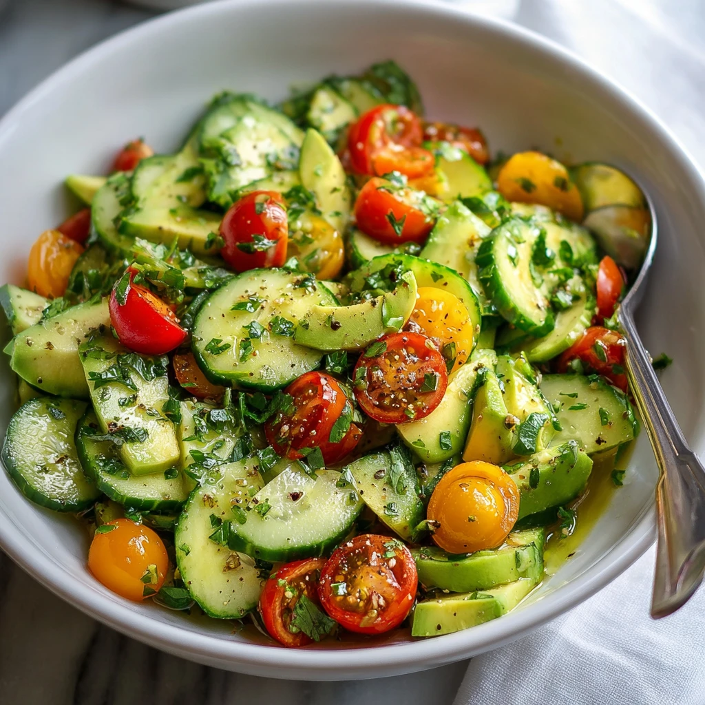 Refreshing Cucumber Avocado Salad Recipe for Summer Bliss