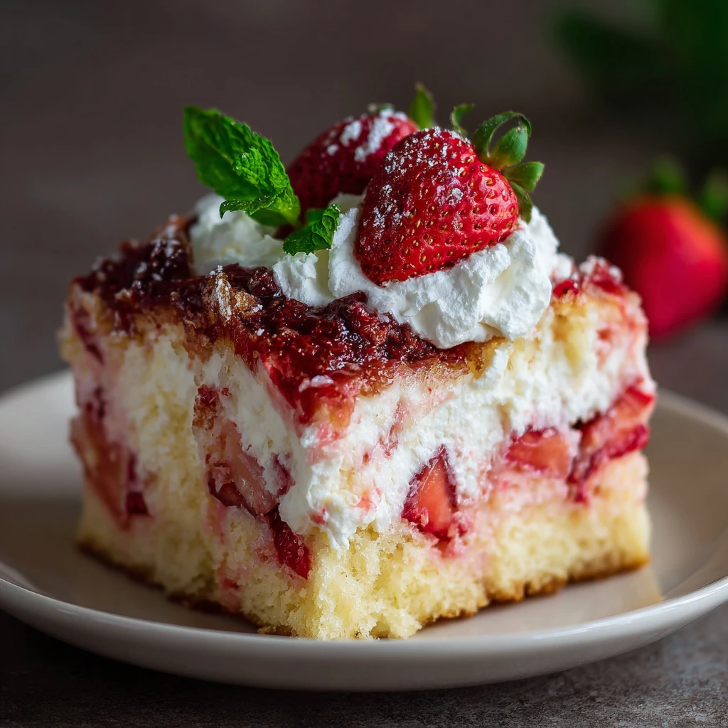Strawberry Earthquake Cake : A Delicious Dessert Recipe