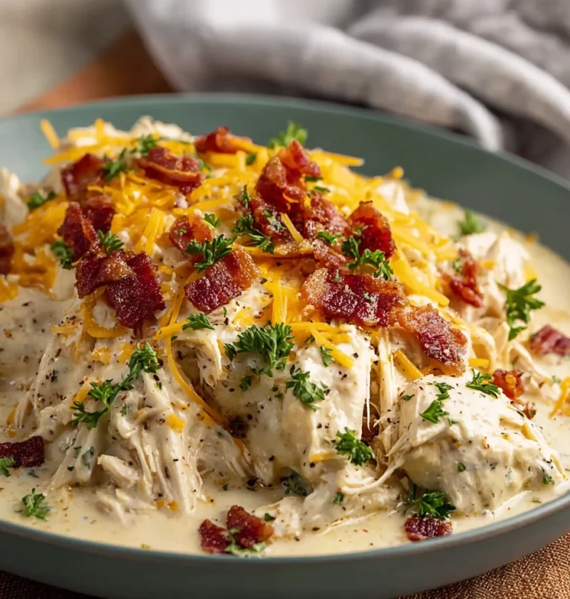 Tasty Slow Cooker Crack Chicken