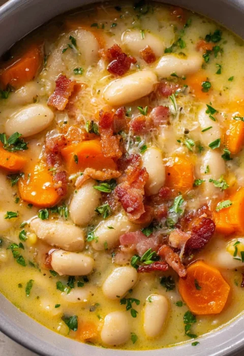 White Bean Soup Bacon