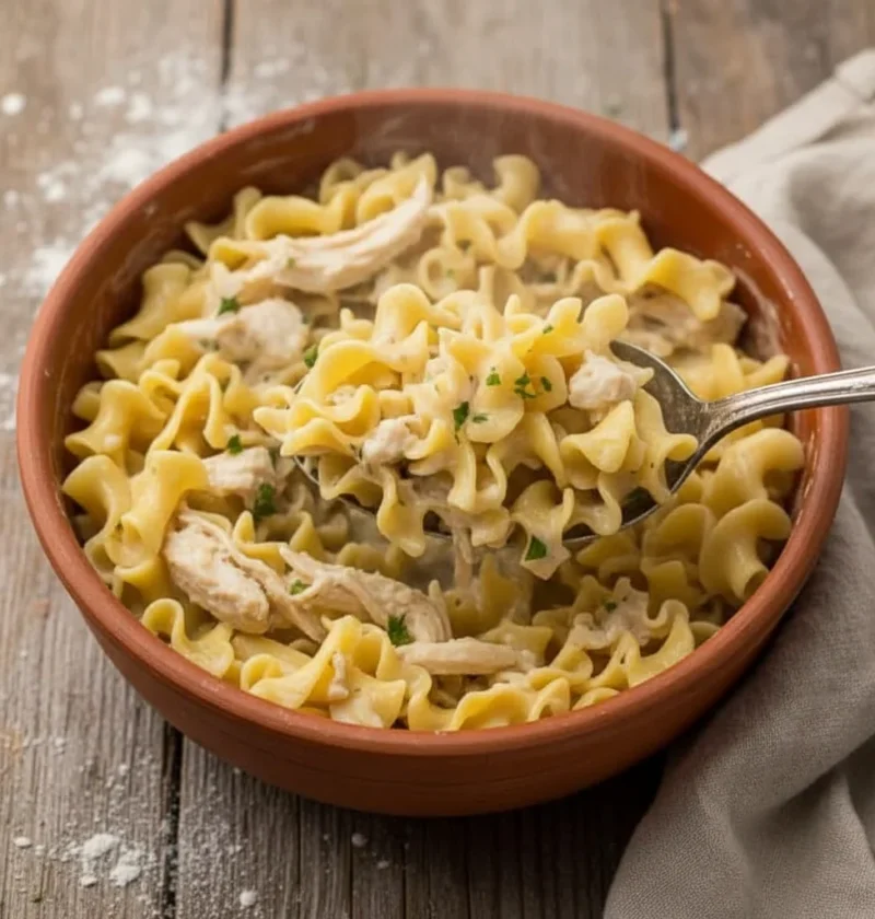 Crockpot Chicken and Noodles