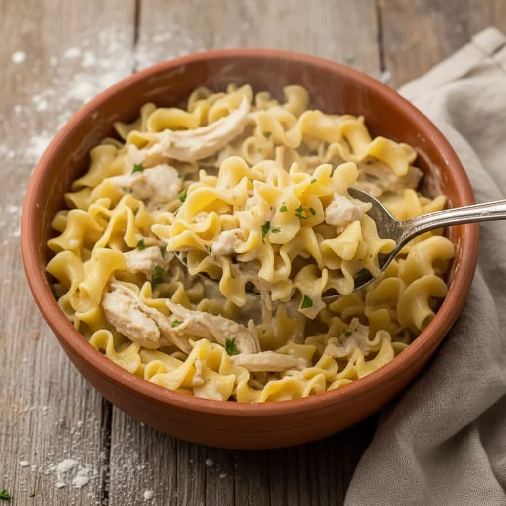 Crockpot Chicken and Noodles
