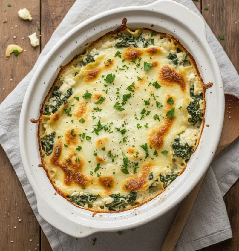 Crockpot White Chicken Lasagna