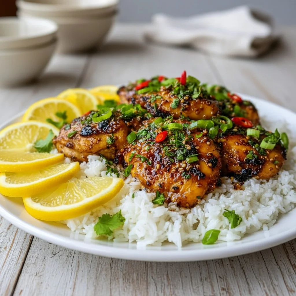 Delicious Hawaiian Chicken with Coconut Rice