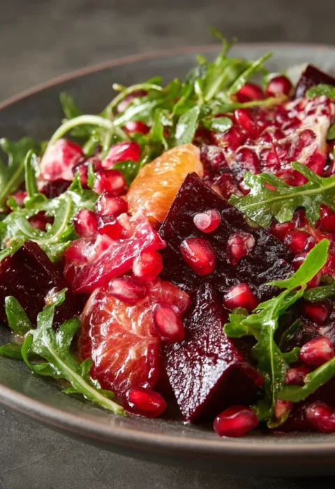 beet & pomegranate salad
