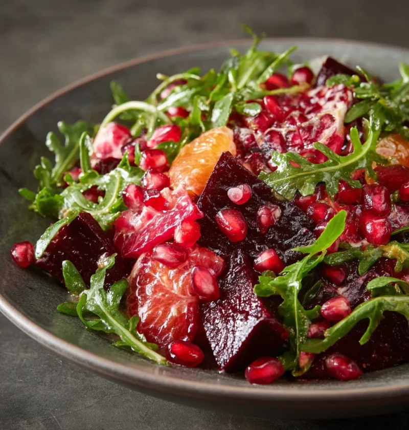 beet & pomegranate salad