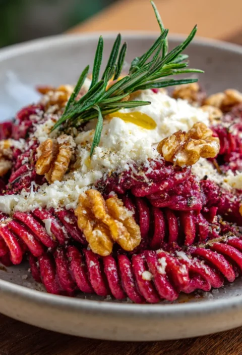 Beetroot Sauce Pasta