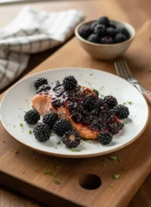 Bourbon Blackberry Salmon