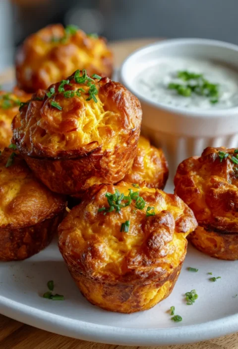 Cheesy Sweet Potato Puffs