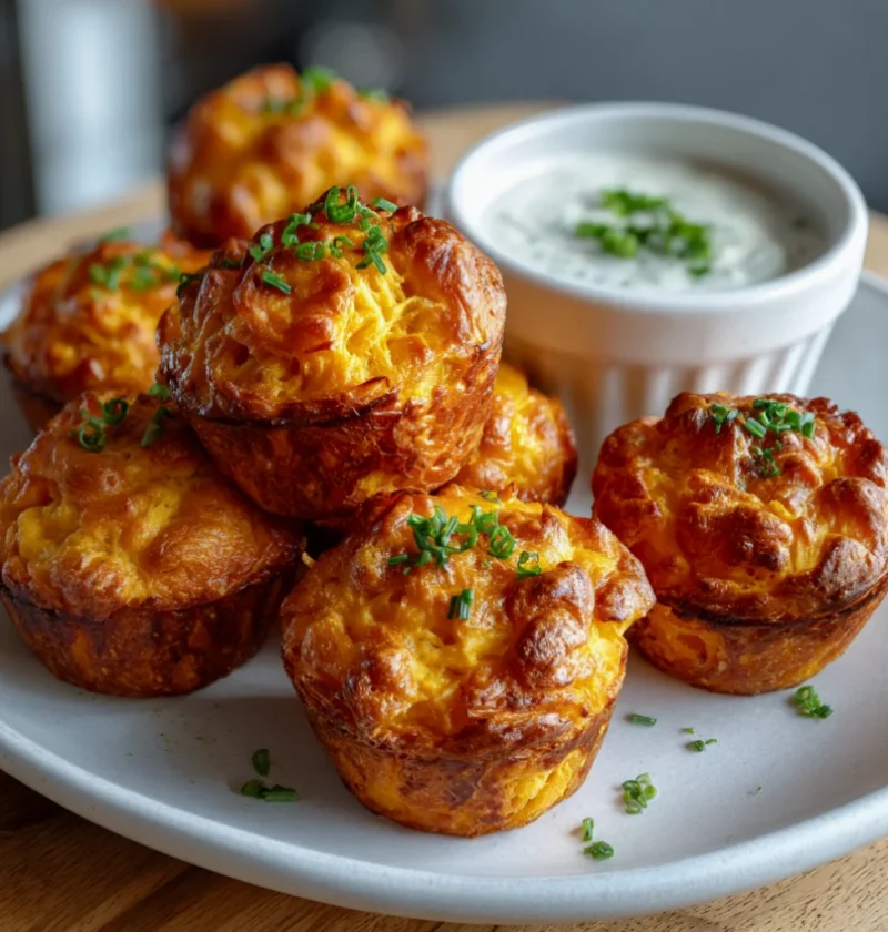 Cheesy Sweet Potato Puffs
