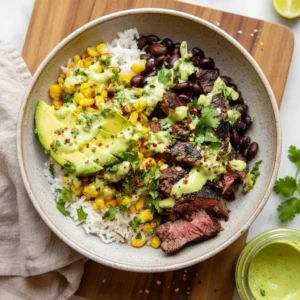 Cilantro Lime Steak and Rice Bowls – Fresh & Flavorful