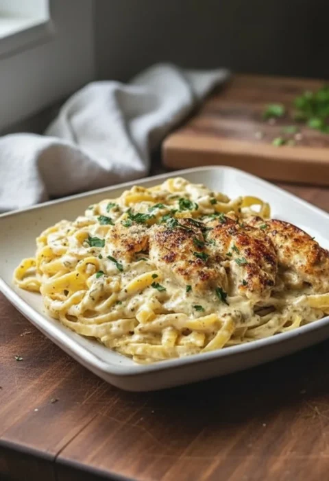 Creamy Garlic Parmesan Chicken Pasta