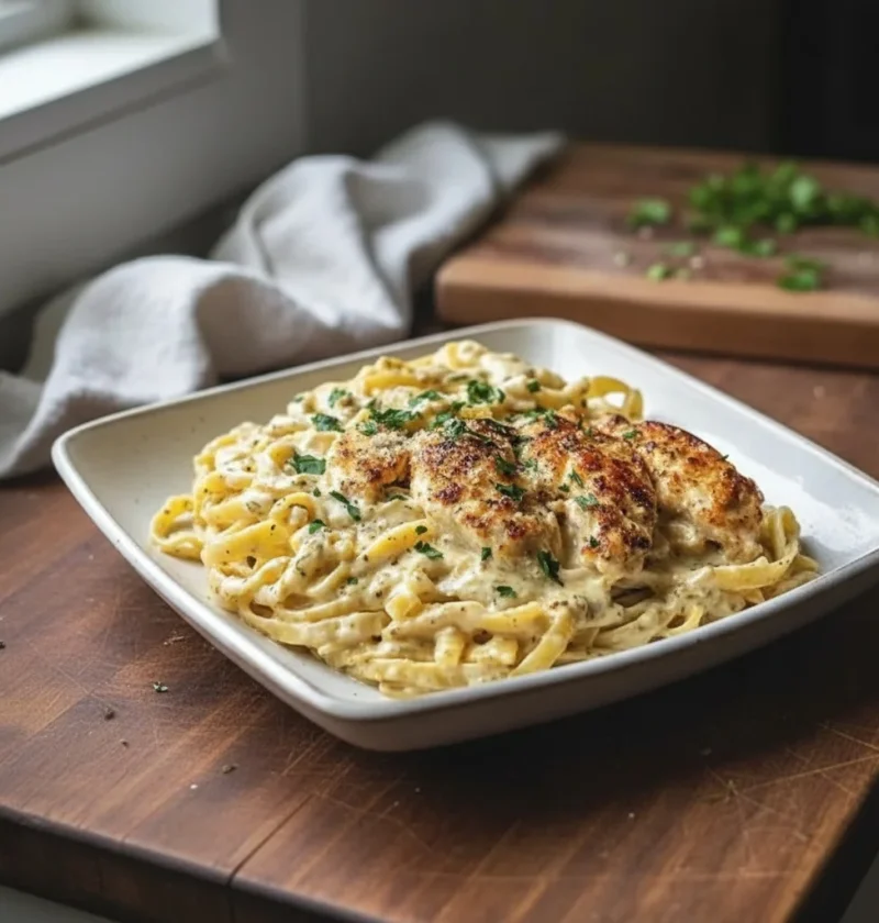 Creamy Garlic Parmesan Chicken Pasta