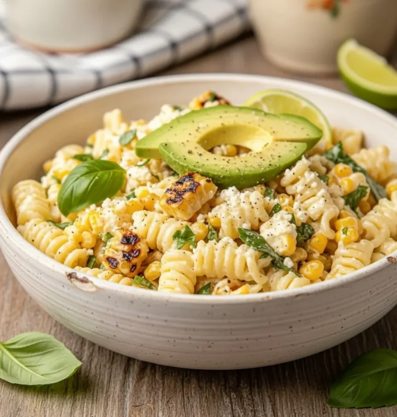 Creamy Street Corn Pasta Salad