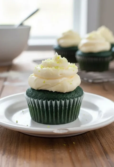 Green Velvet Cupcakes