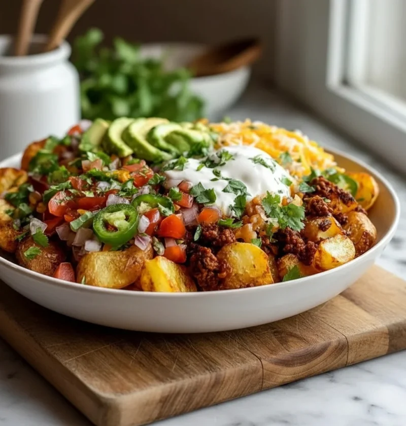 Loaded Potato Taco Bowl