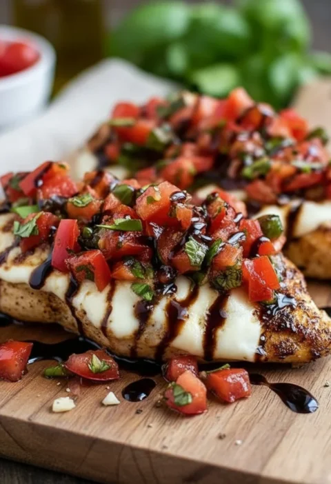 Mozzarella Bruschetta Chicken