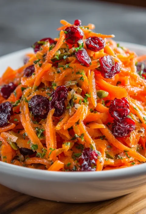 Refreshing Apple Cranberry Carrot Salad