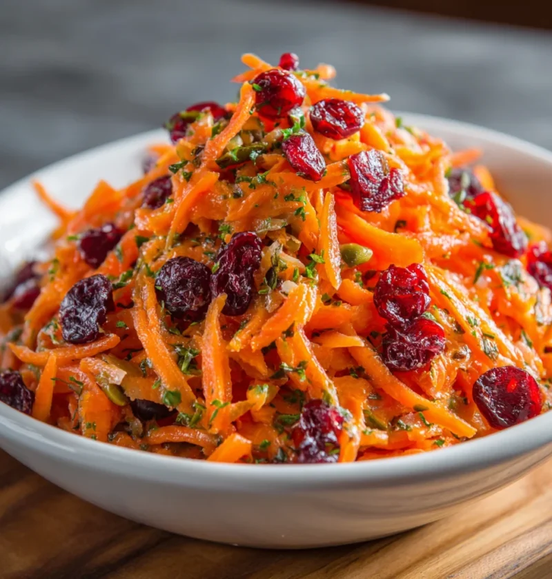 Refreshing Apple Cranberry Carrot Salad