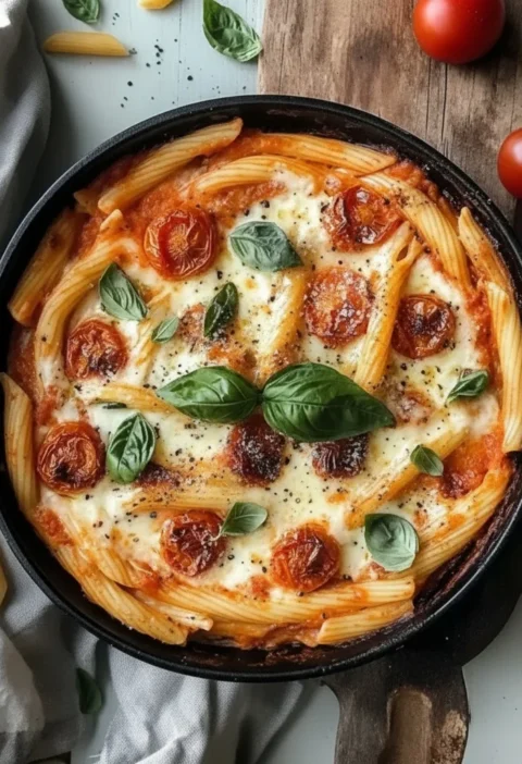 Roasted Tomato and Garlic Ricotta Pasta
