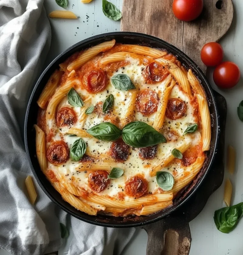 Roasted Tomato and Garlic Ricotta Pasta