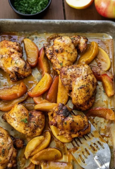 Sheet Pan Apple Chicken