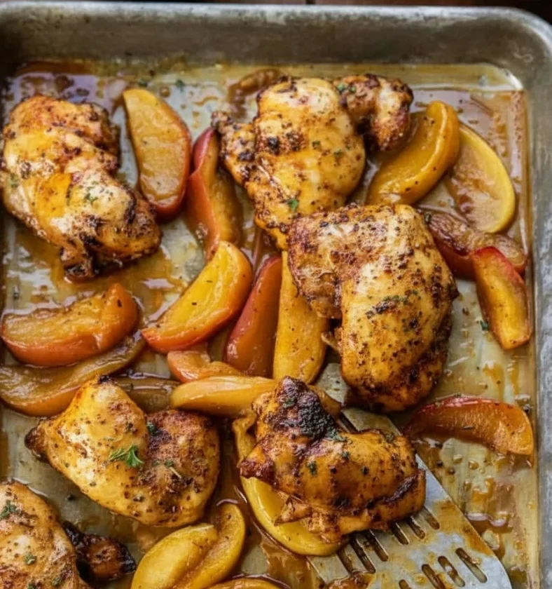 Sheet Pan Apple Chicken