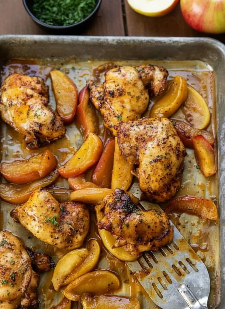 Sheet Pan Apple Chicken