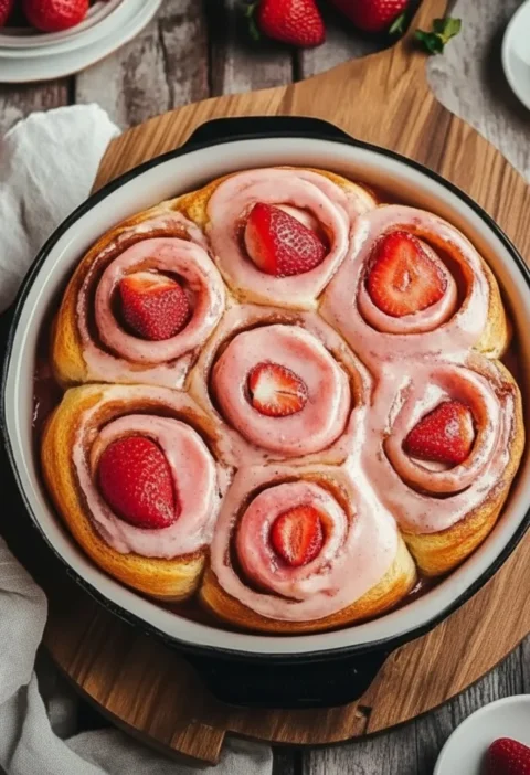 strawberry cinnamon rolls