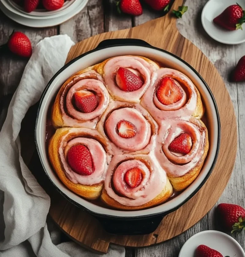 strawberry cinnamon rolls