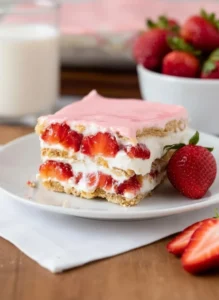 Strawberry Eclair Cake