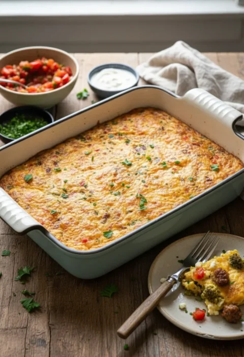 Western Omelette Breakfast Bake
