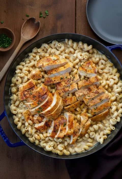 White Cheddar Ranch Chicken Pasta