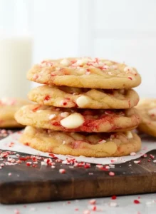 White Chocolate Peppermint Cookies