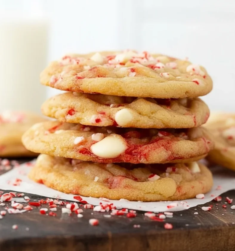 White Chocolate Peppermint Cookies