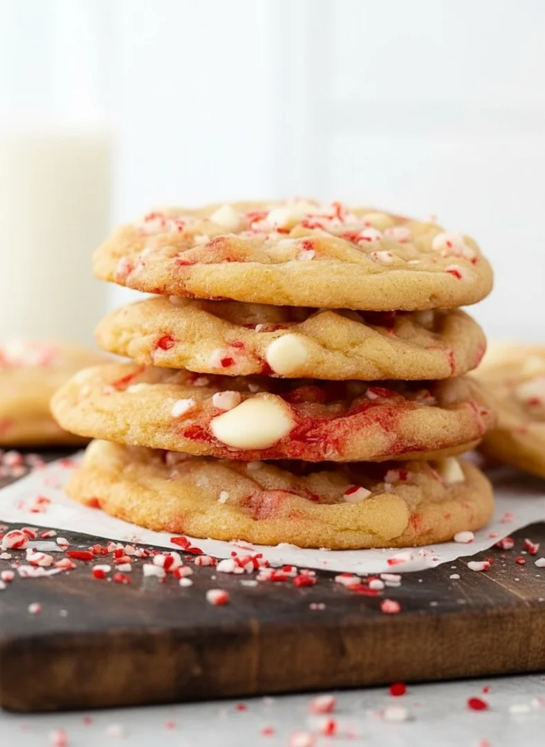 White Chocolate Peppermint Cookies