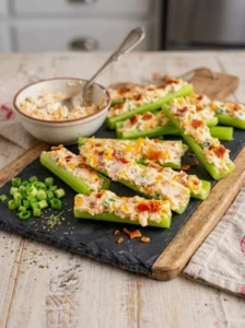 Cheddar Bacon Celery Sticks