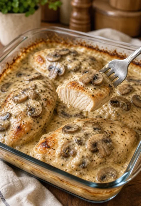 creamy mushroom chicken