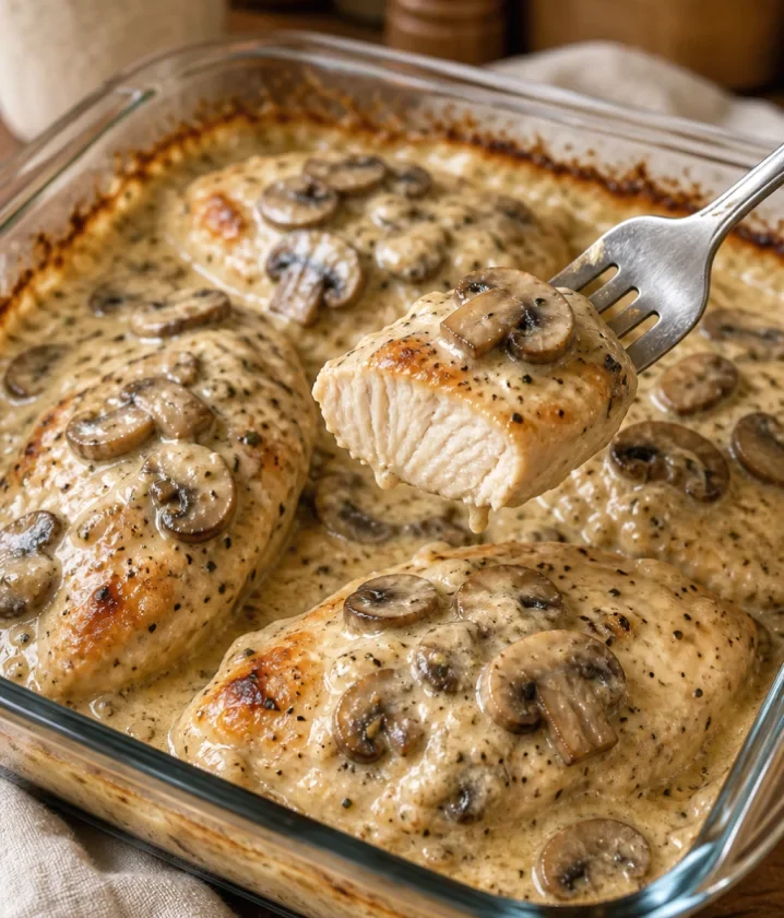 creamy mushroom chicken