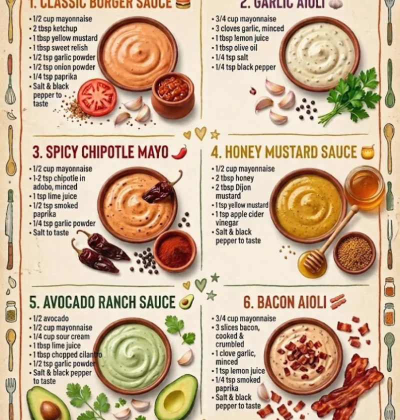 Classic homemade sauces