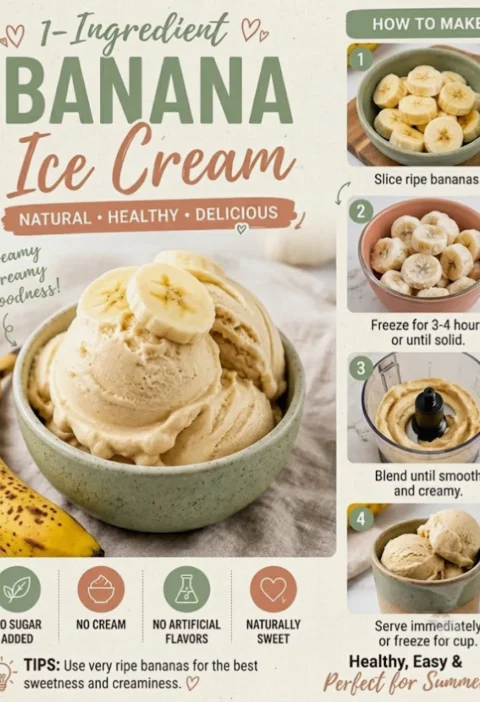 Creamy Banana Ice Cream