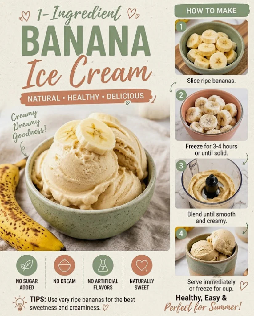 Creamy Banana Ice Cream