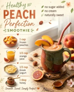 Healthy Peach Smoothie