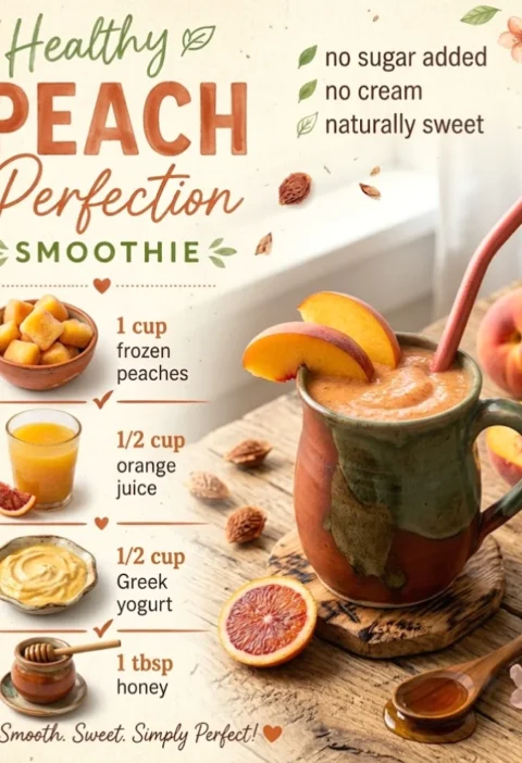 Healthy Peach Smoothie