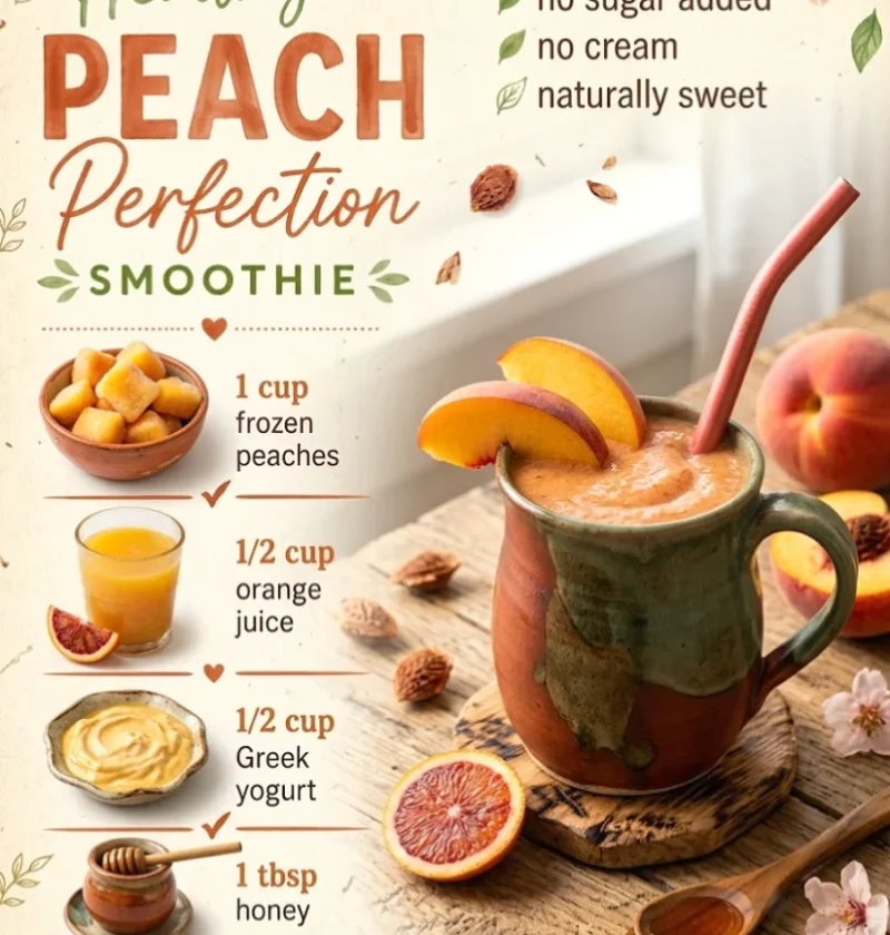 Healthy Peach Smoothie