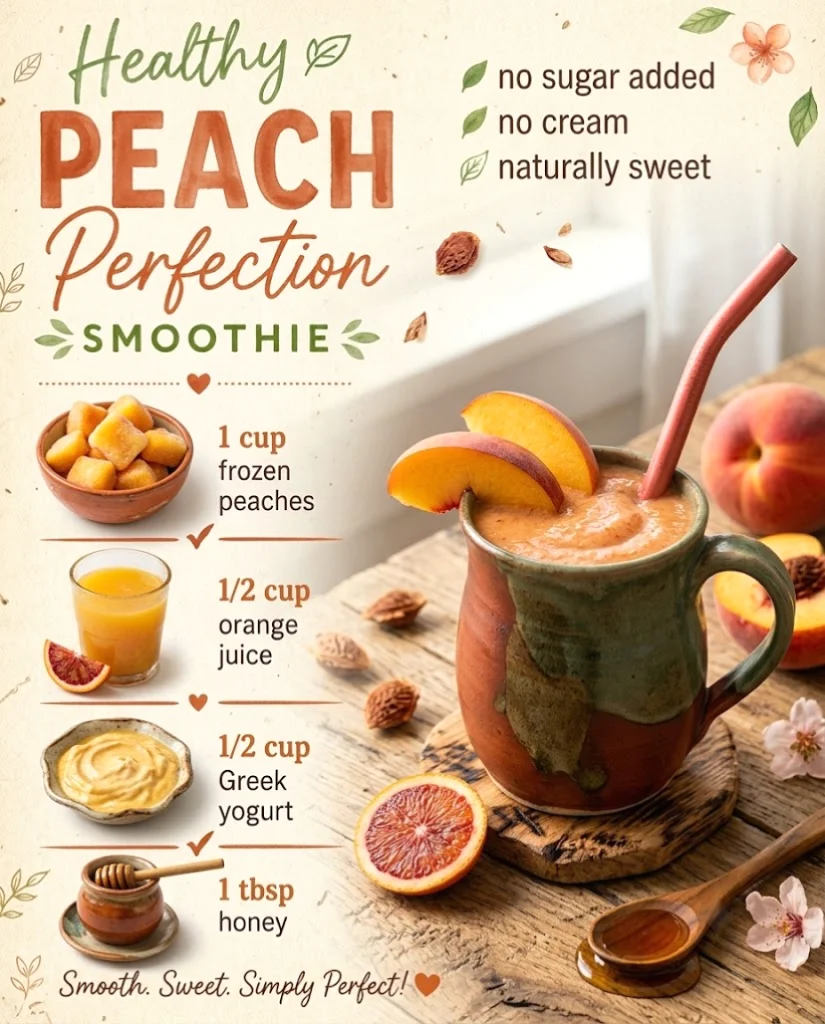 Healthy Peach Smoothie