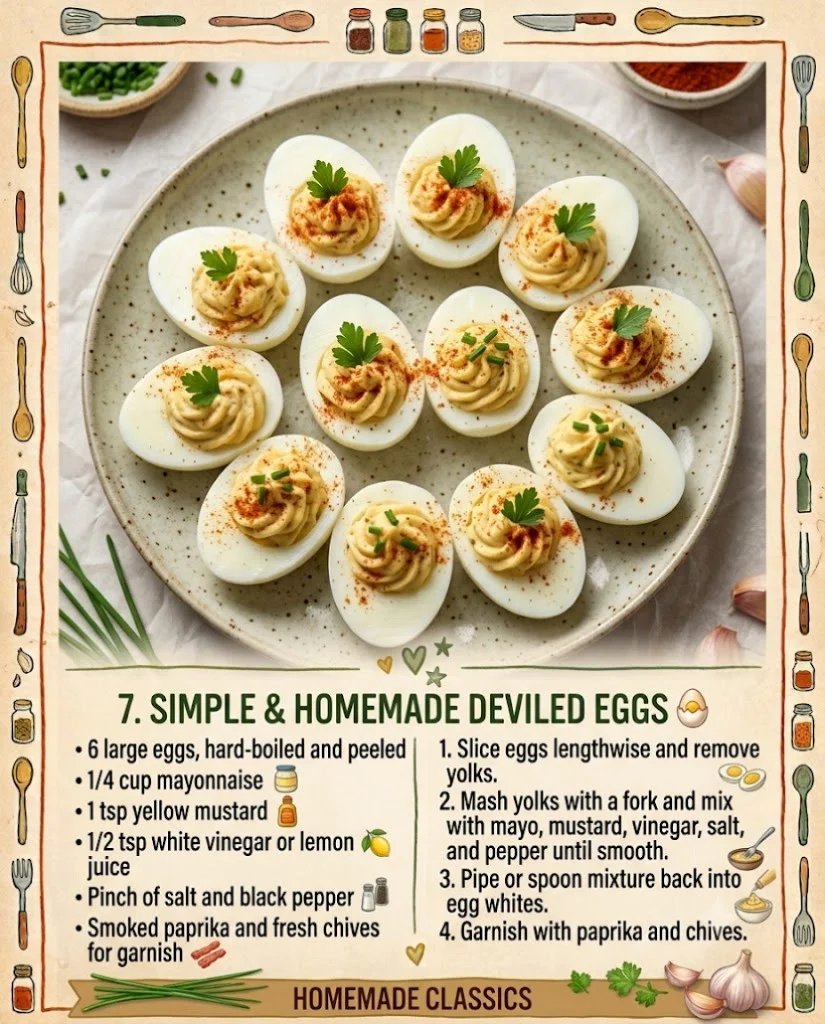 Simple and Homemade Deviled Eggs
